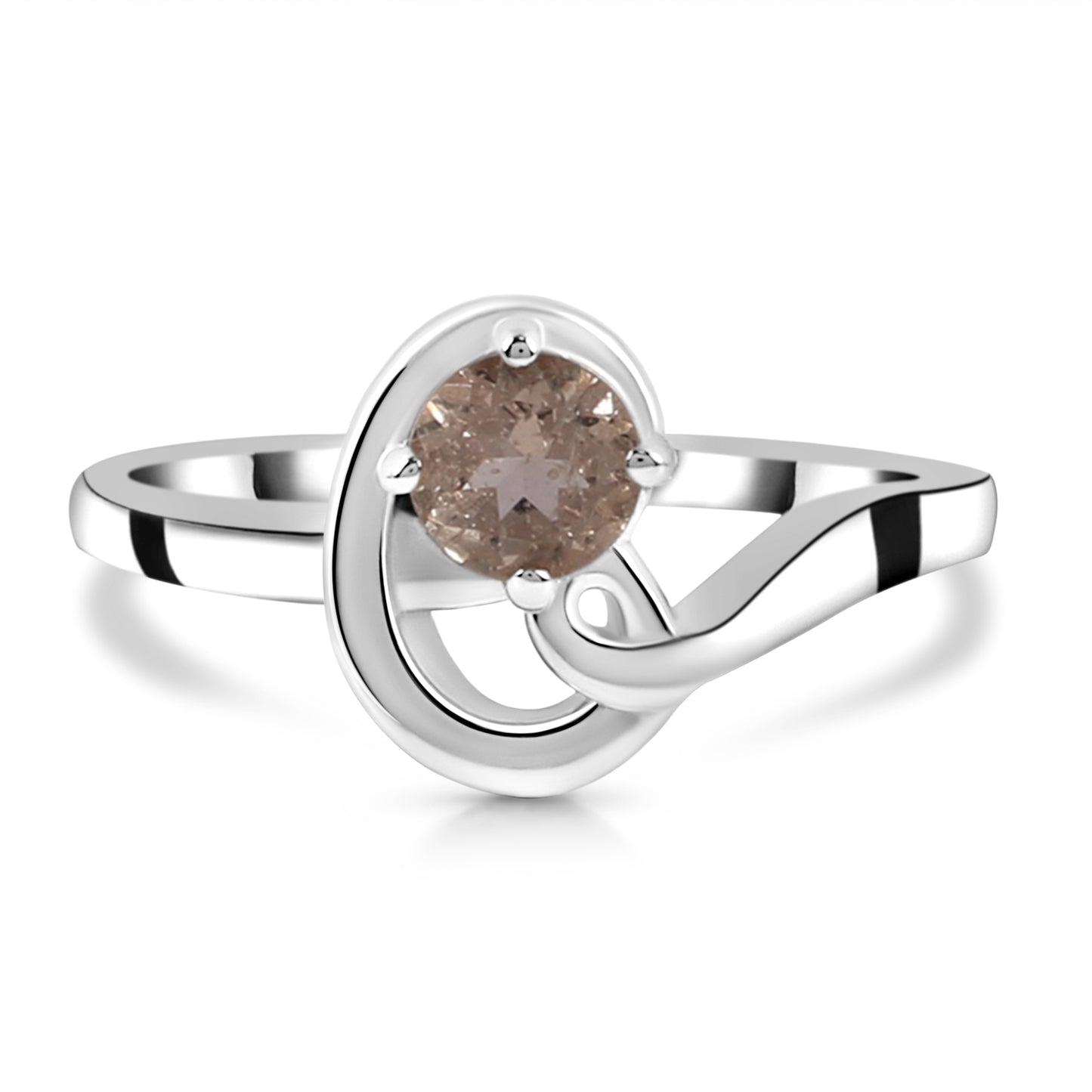 Sterling Silver Ring Morganite  IGR-15  Size 9