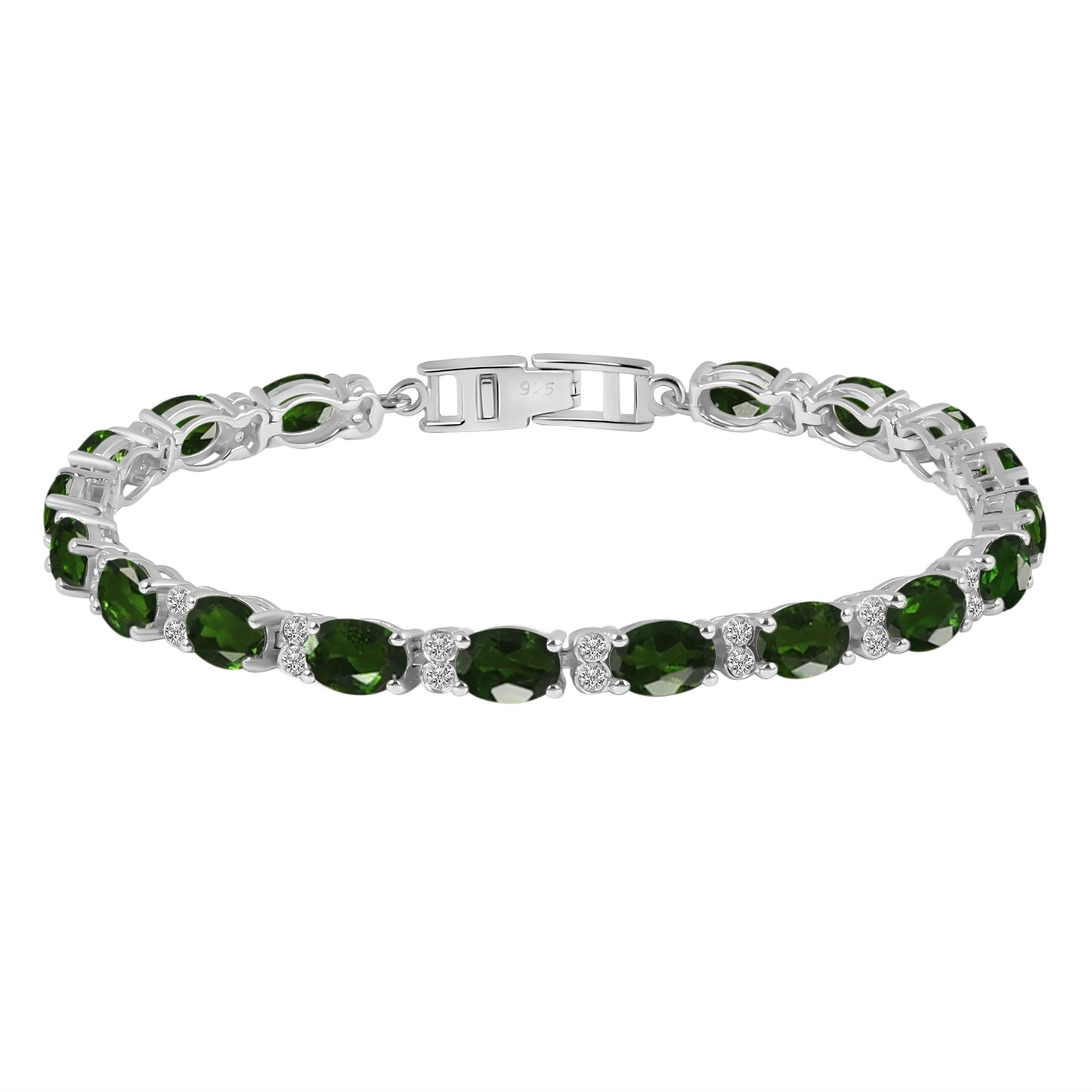 Sterling Silver Bracelet Chrome Diopside   IGB-108
