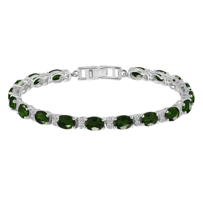 Sterling Silver Bracelet Chrome Diopside   IGB-108