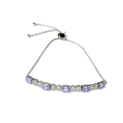 Sterling Silver Bracelet Tanzanite  IGB-126