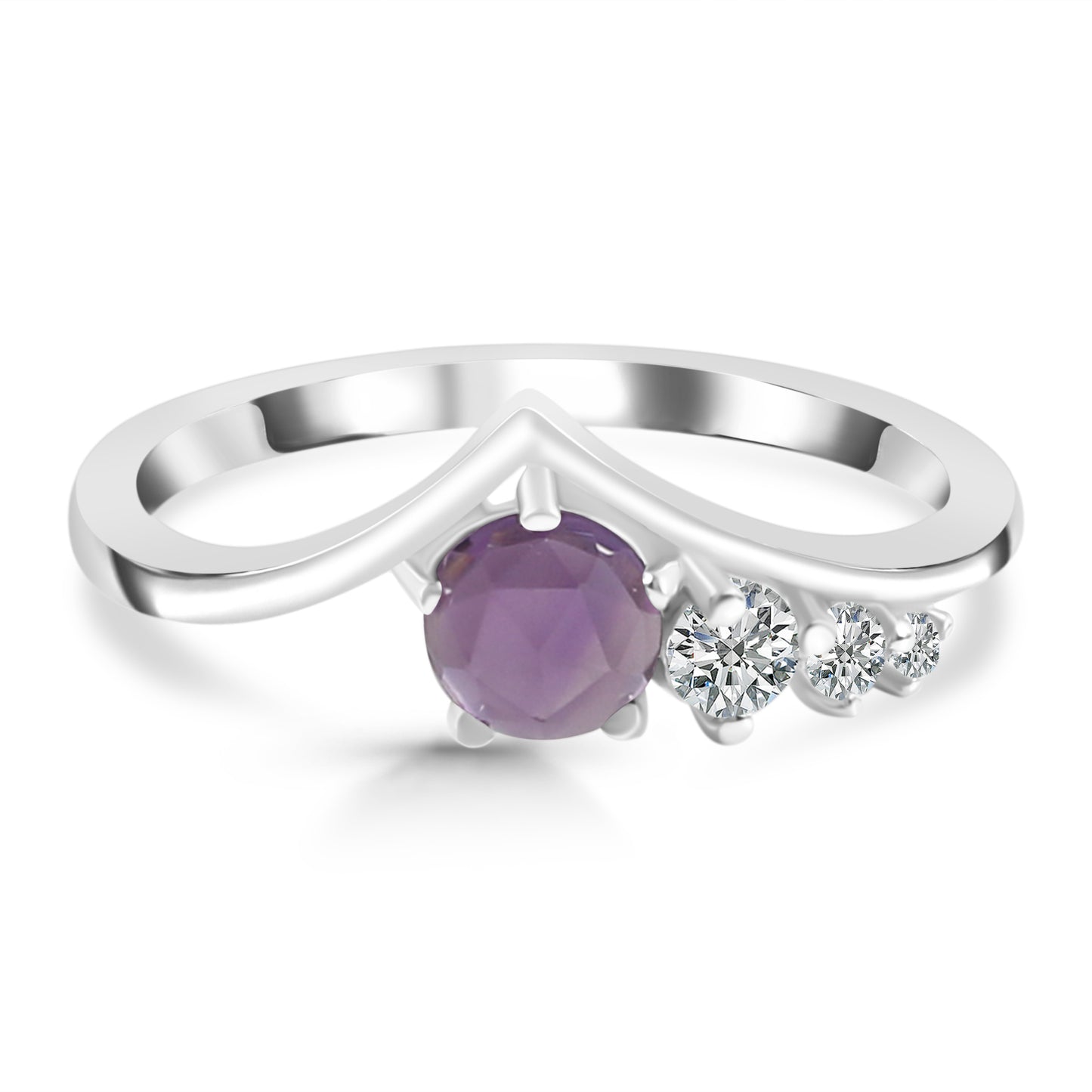 Sterling Silver Ring Amethyst  IGR-2290 Size 7