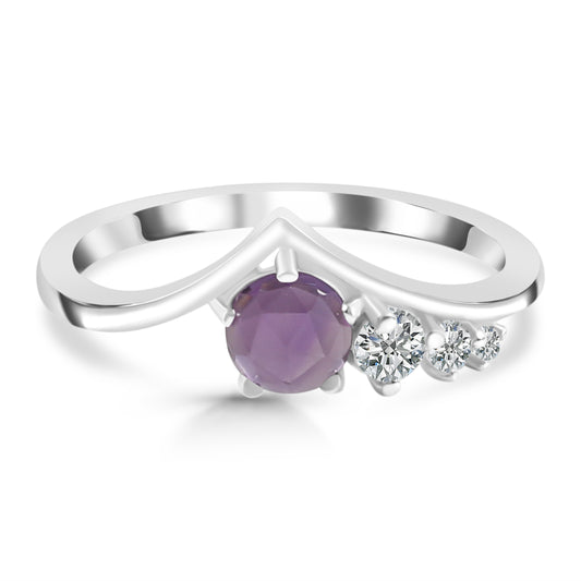 Sterling Silver Ring Amethyst  IGR-2290 Size 8