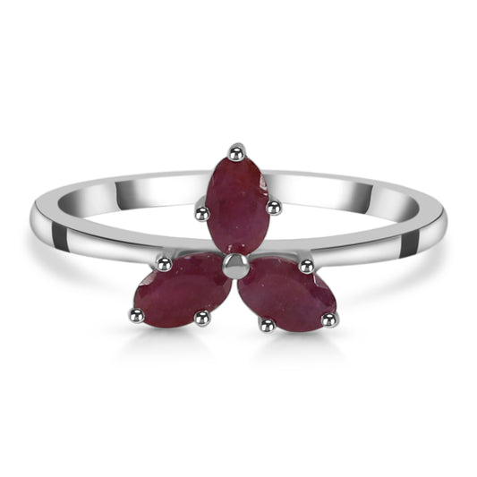 Sterling Silver Ring Ruby  IGR-2720 Size 10