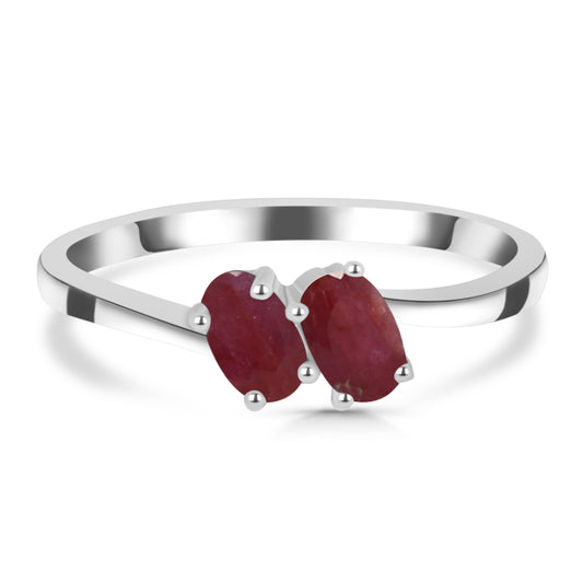 Sterling Silver Ring Ruby  IGR-2718 Size 10