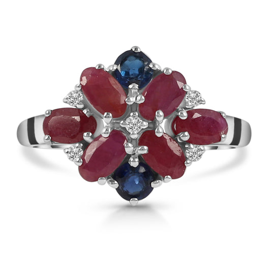 Sterling Silver Ring Ruby  IGR-2336 Size 10
