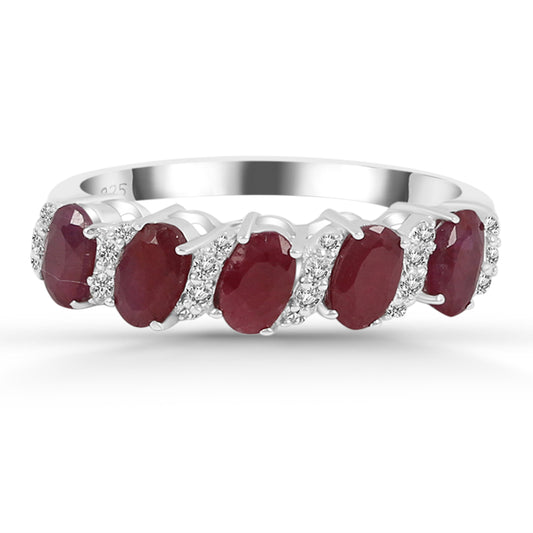 Sterling Silver Ring Ruby  IGR-2343 Size 10