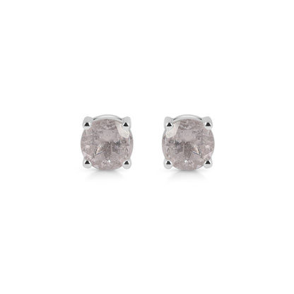 Sterling Silver Earrings Morganite  IGE-1024