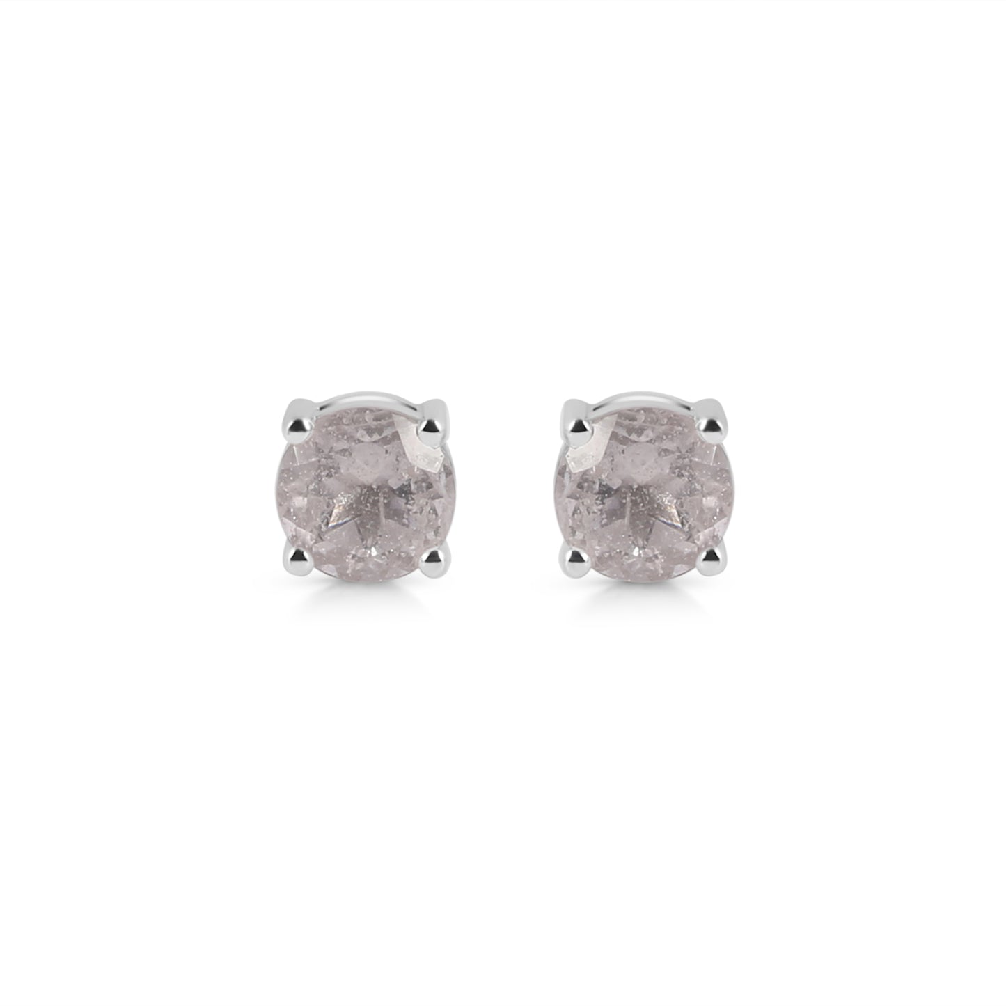 Sterling Silver Earrings Morganite  IGE-1024