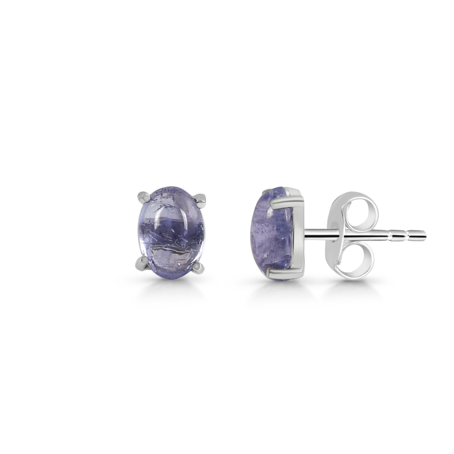 Sterling Silver Earrings Tanzanite  IGE-750