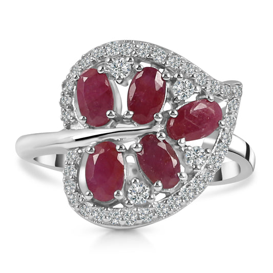 Sterling Silver Ring Ruby  IGR-2342 Size 7