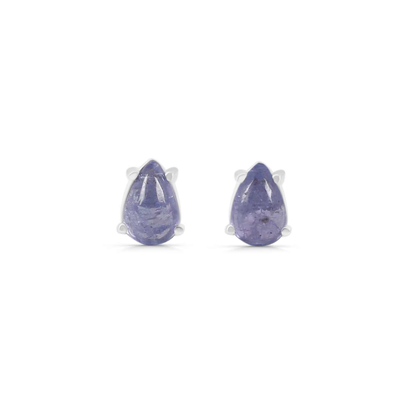 Sterling Silver Earrings Tanzanite  IGE-1141
