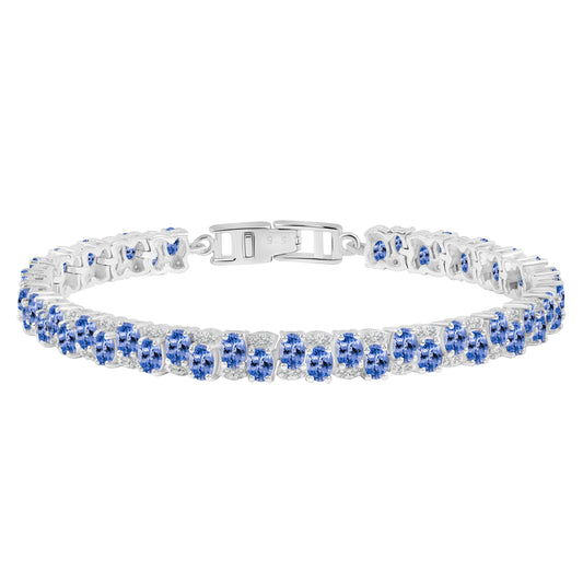 Sterling Silver Bracelet Tanzanite  IGB-204