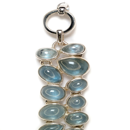 Sterling Silver Bracelet Mint Kyanite