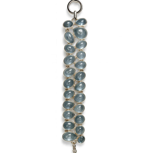 Sterling Silver Bracelet Mint Kyanite