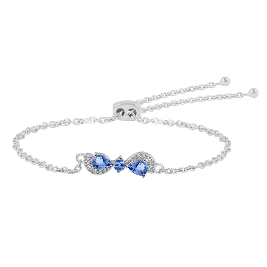 Sterling Silver Bracelet Tanzanite  IGB-145