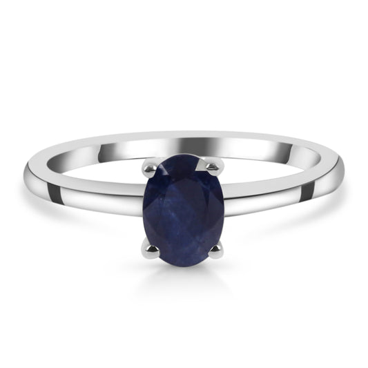 Sterling Silver Ring Blue Sapphire  IGR-2500 Size 5
