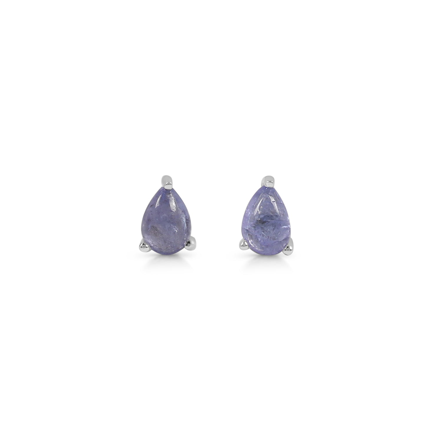 Sterling Silver Earrings Tanzanite  IGE-1355