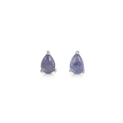 Sterling Silver Earrings Tanzanite  IGE-1355