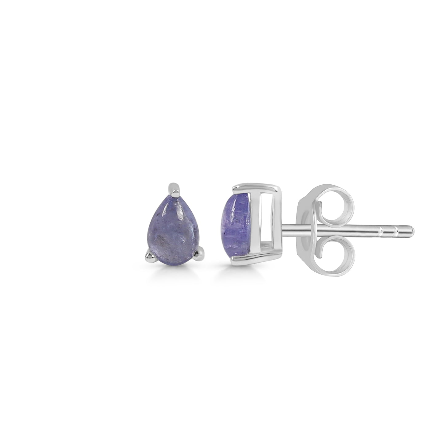 Sterling Silver Earrings Tanzanite  IGE-1355