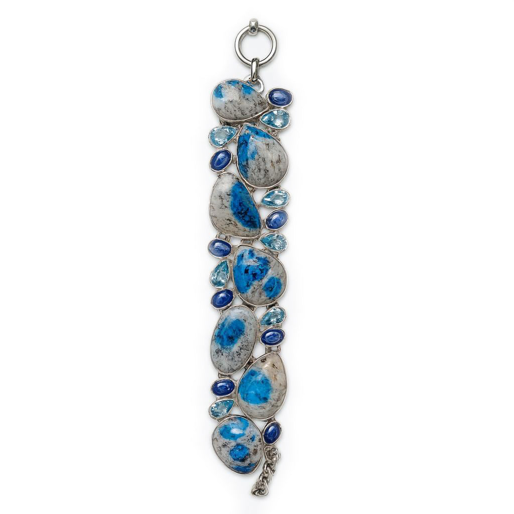 Sterling Silver Bracelet K2 Jasper Kyanite B.T